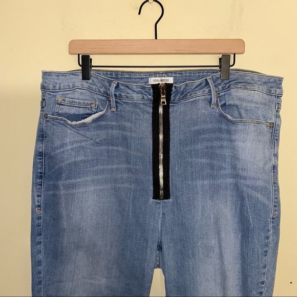 GOOD AMERICAN zipper front skinny jeans size 22 - Picture 4 of 5